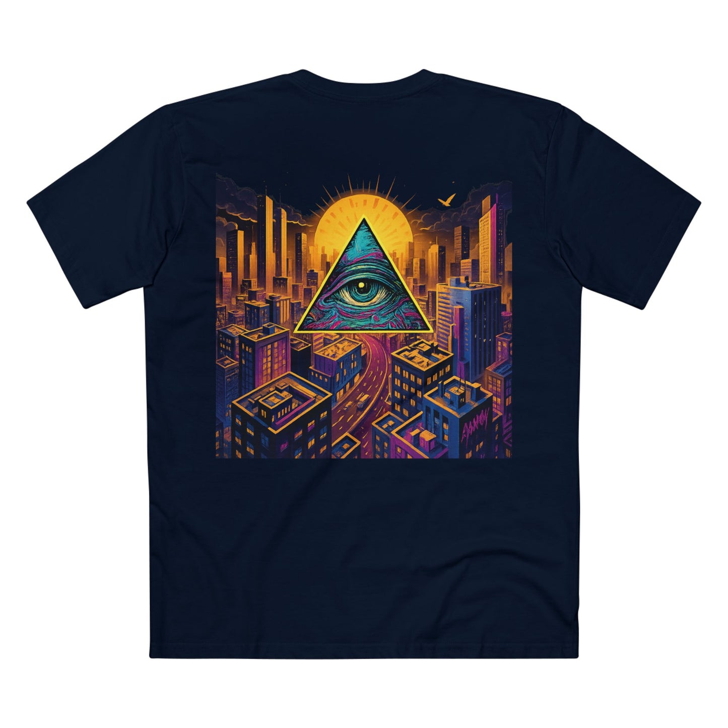 Purple Eye of the City Tee – Street Vision Collection