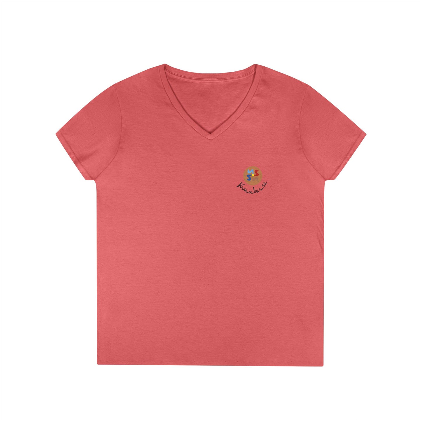 Yoonaverse Women's Urban Safari: Flamingo Cityscape Tee