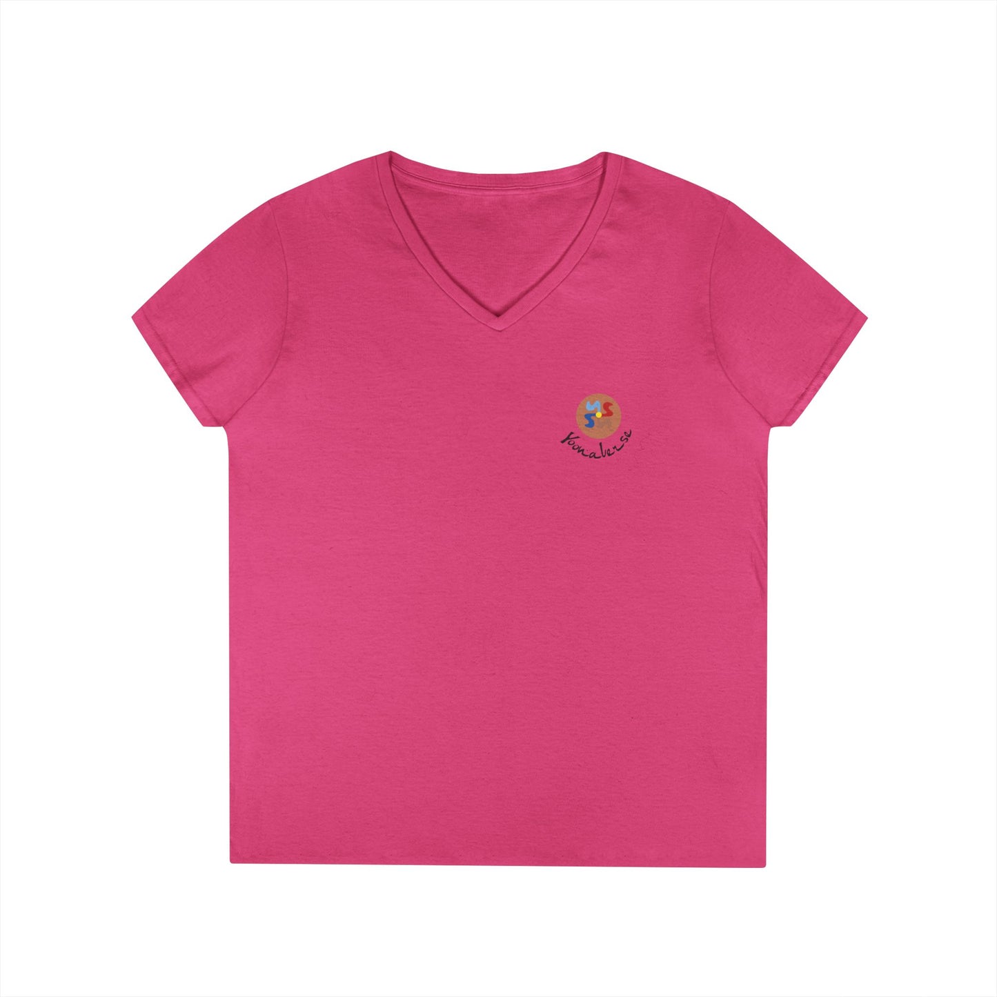 Yoonaverse Women's Urban Safari: Flamingo Cityscape Tee