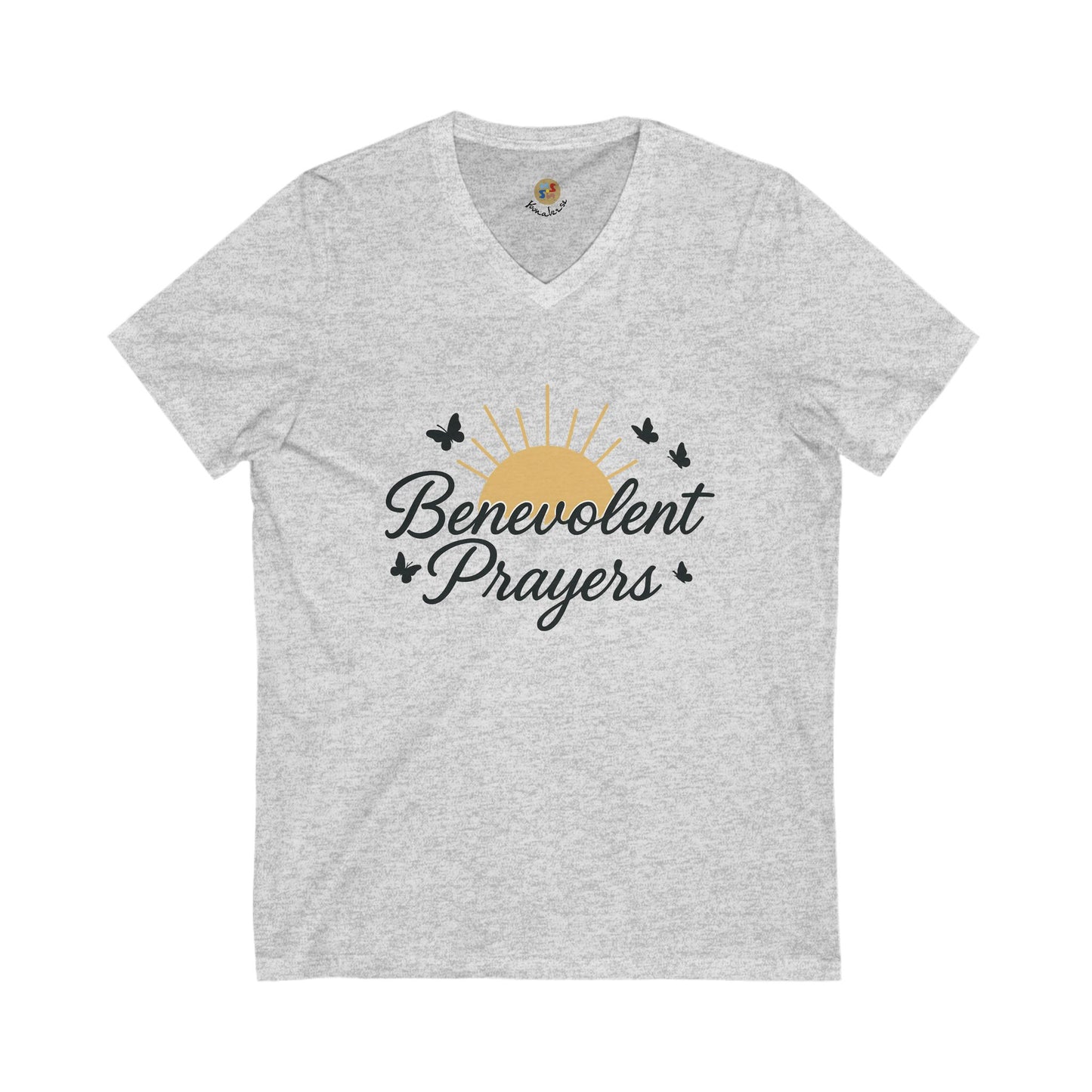 Benevolent Prayers™ Women’s V-Neck Tee – Rise in Light