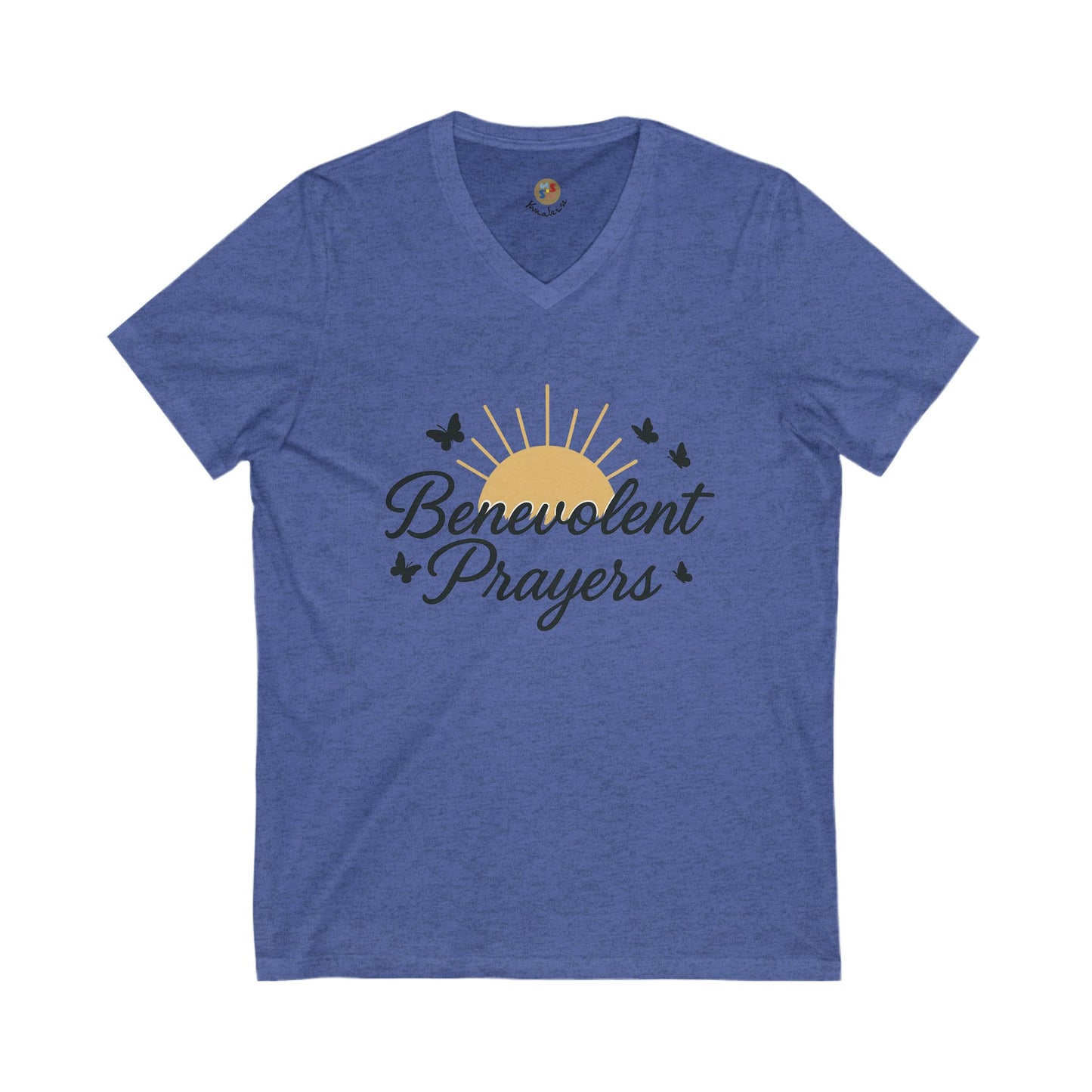 Benevolent Prayers™ Women’s V-Neck Tee – Rise in Light