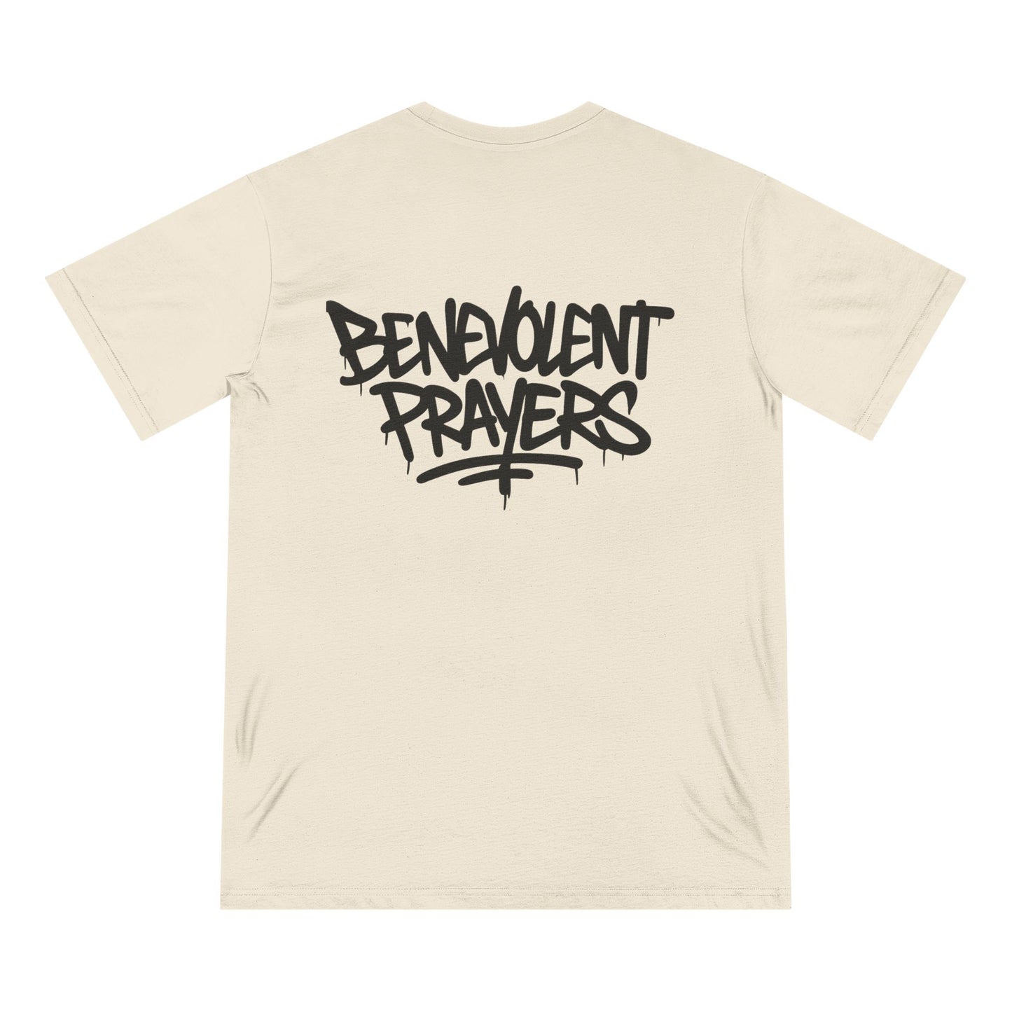 Yoonaverse Men's Benevolent Prayers™ Graffiti Back Tee – Sustainable Streetwear
