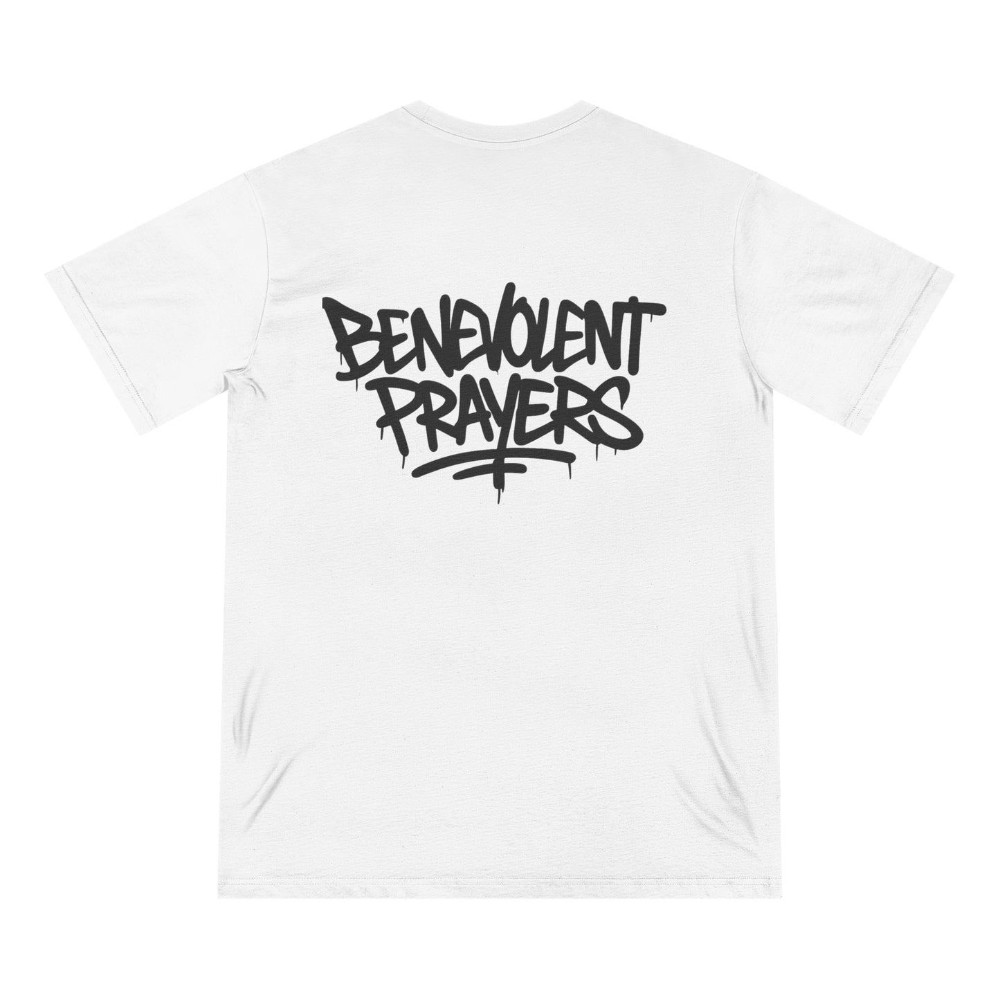 Yoonaverse Men's Benevolent Prayers™ Graffiti Back Tee – Sustainable Streetwear