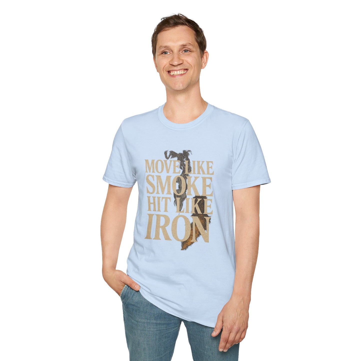 MOVE LIKE SMOKE, HIT LIKE IRON - Signature Cut Tee