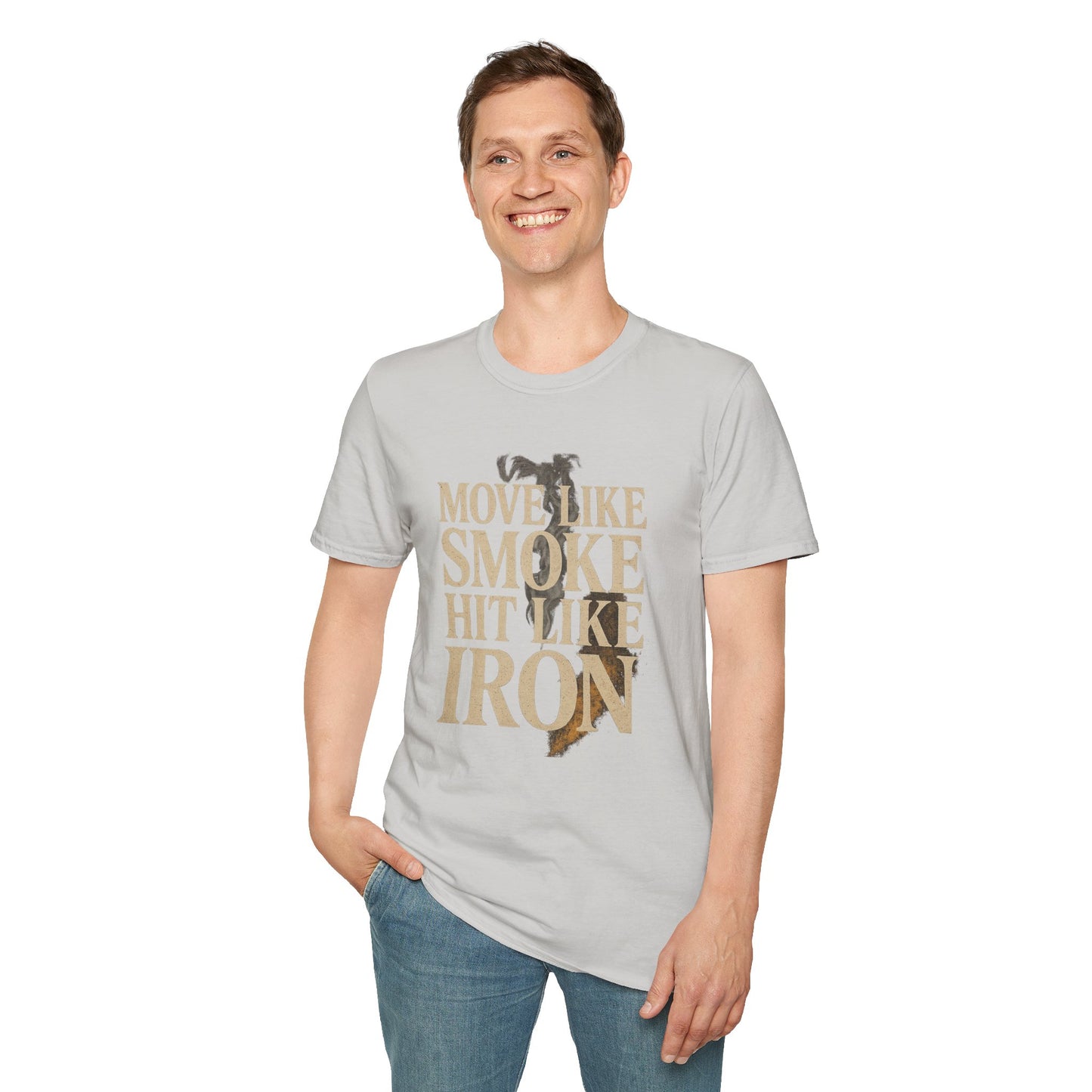 MOVE LIKE SMOKE, HIT LIKE IRON - Signature Cut Tee