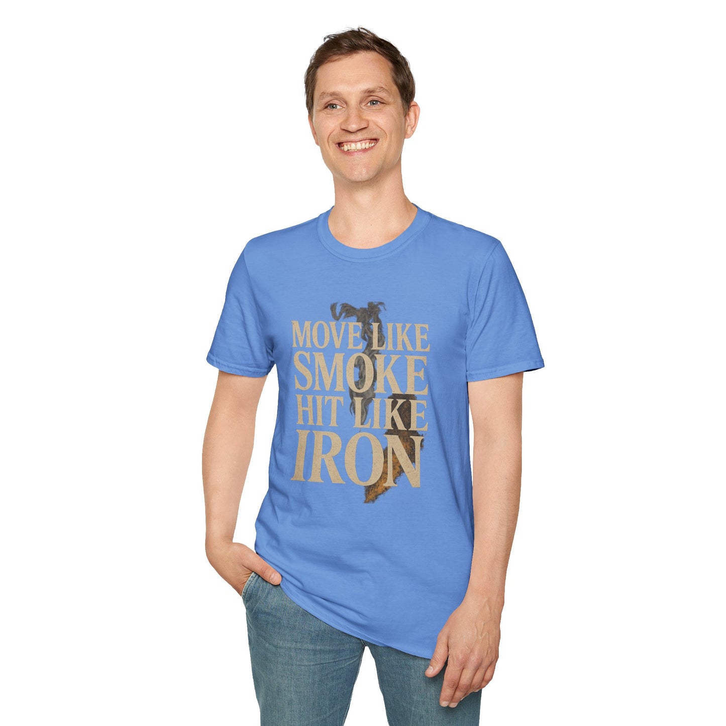 MOVE LIKE SMOKE, HIT LIKE IRON - Signature Cut Tee