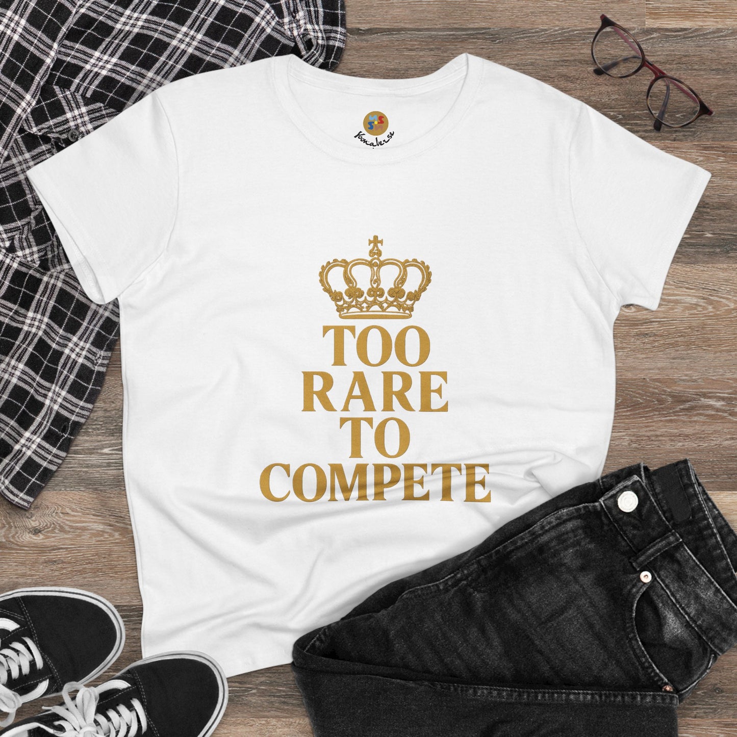 TOO RARE TO COMPETE — Signature Gold Tee