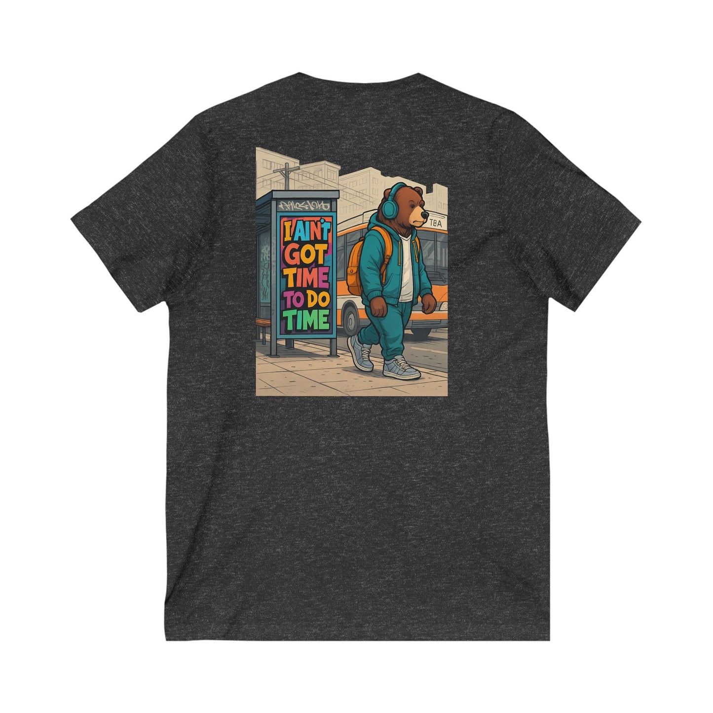 Yoonaverse Bear In City Men’s Tee – “I Ain’t Got No Time”