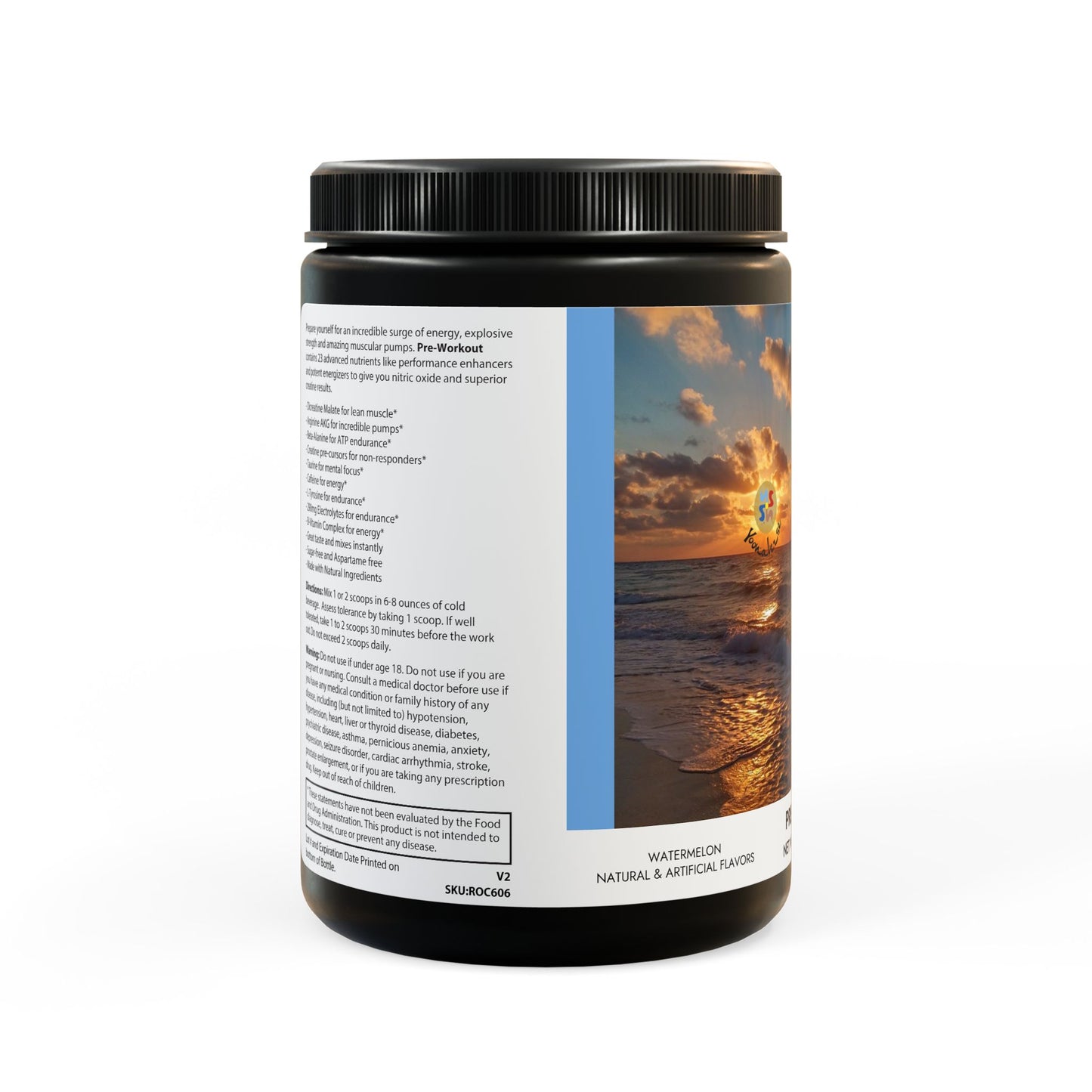 YOONAVERSE Pre-Workout Supplement – Watermelon Energy, Focus & Muscle Performance Formula – 300g