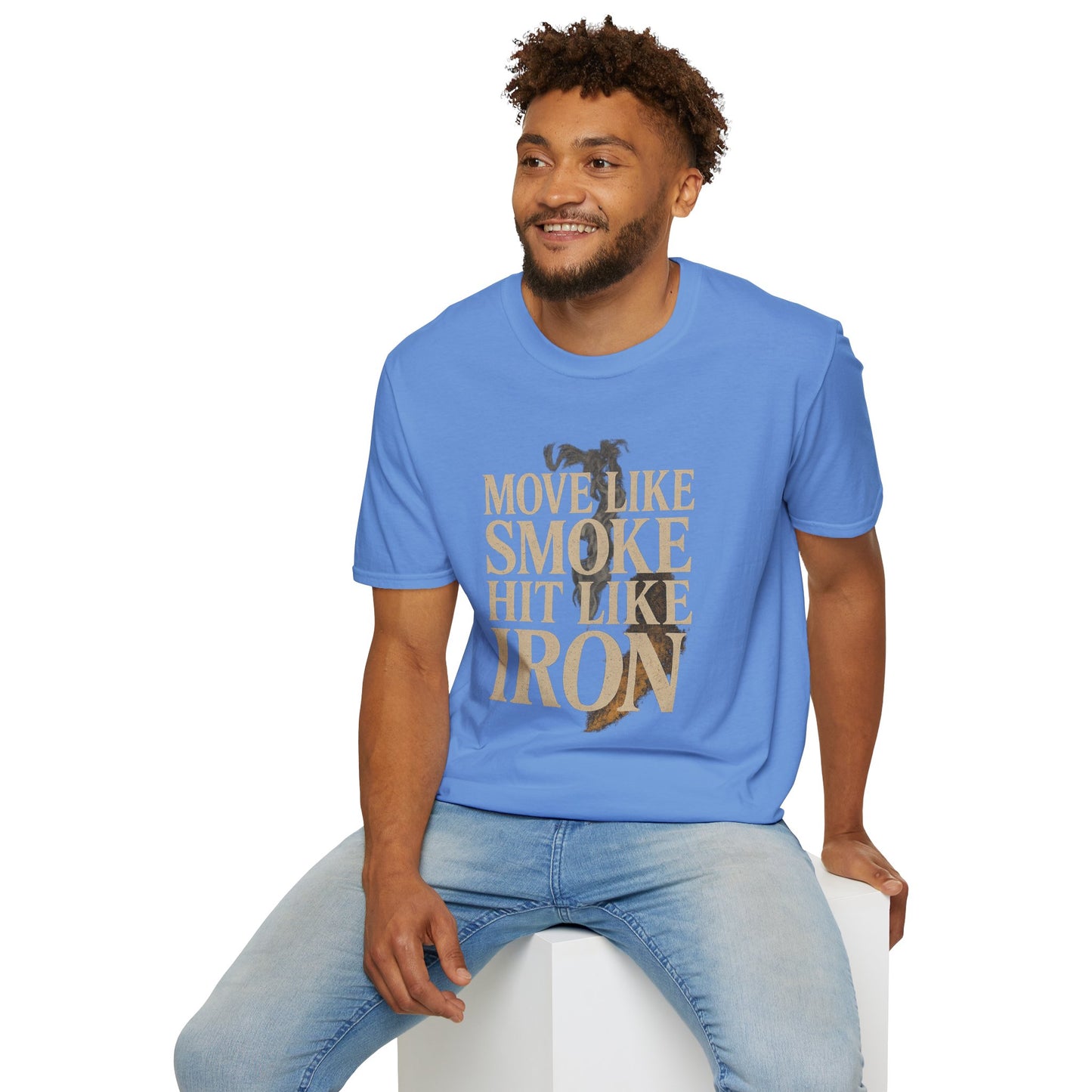 MOVE LIKE SMOKE, HIT LIKE IRON - Signature Cut Tee