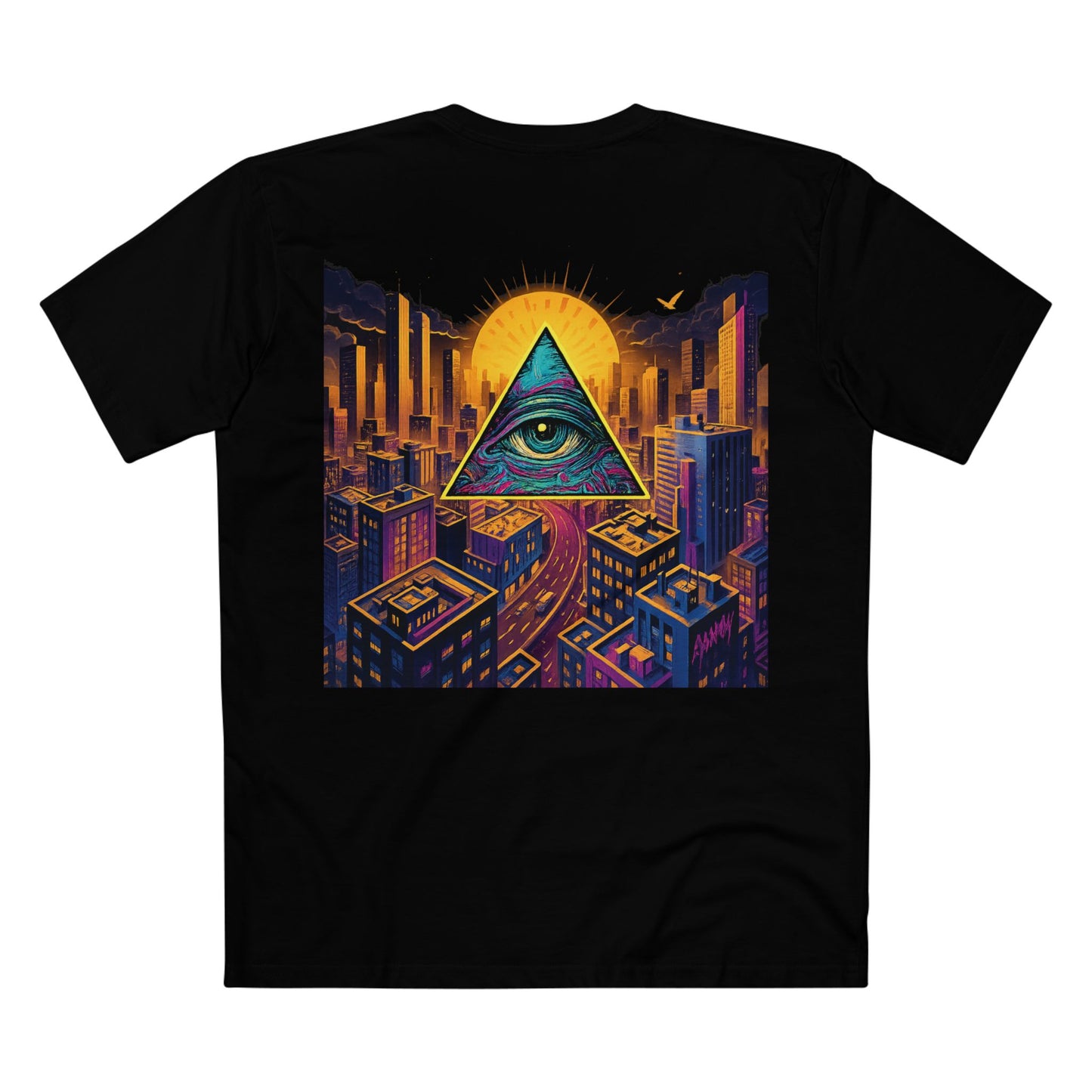 Purple Eye of the City Tee – Street Vision Collection
