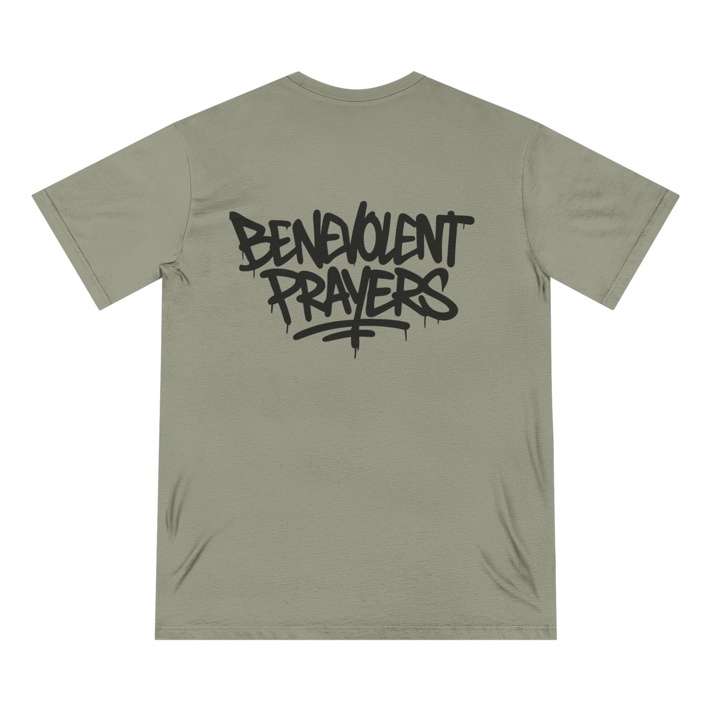 Yoonaverse Men's Benevolent Prayers™ Graffiti Back Tee – Sustainable Streetwear