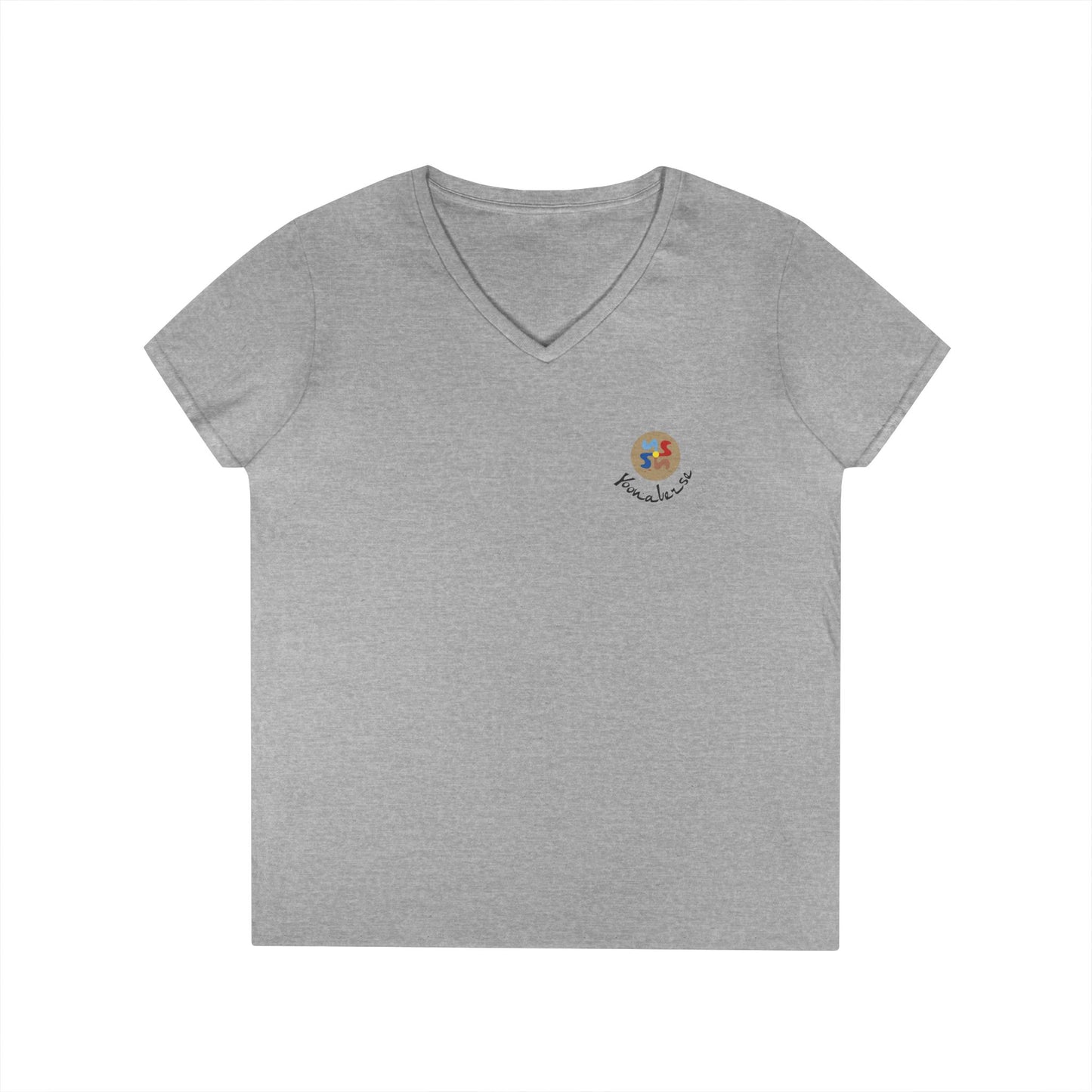 Yoonaverse Women's Urban Safari: Flamingo Cityscape Tee