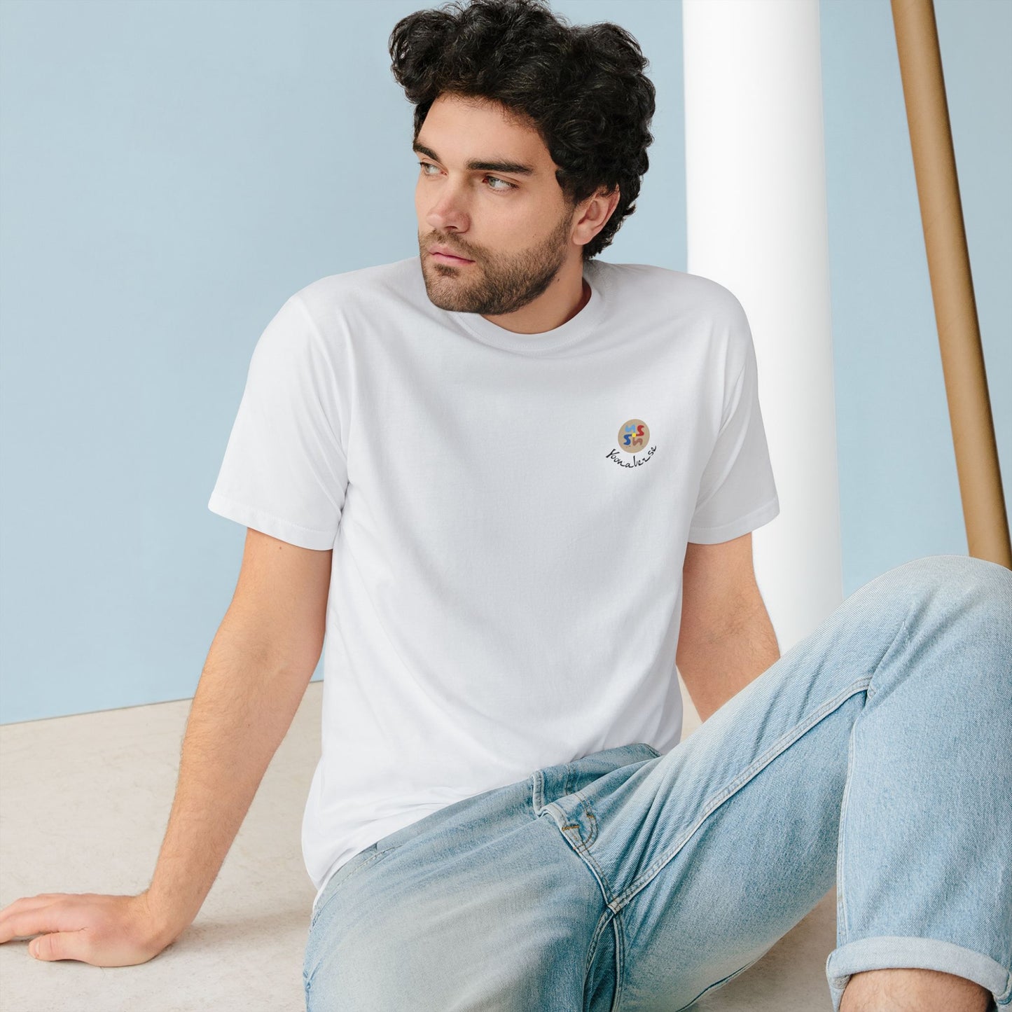 Yoonaverse Men's Benevolent Prayers™ Graffiti Back Tee – Sustainable Streetwear