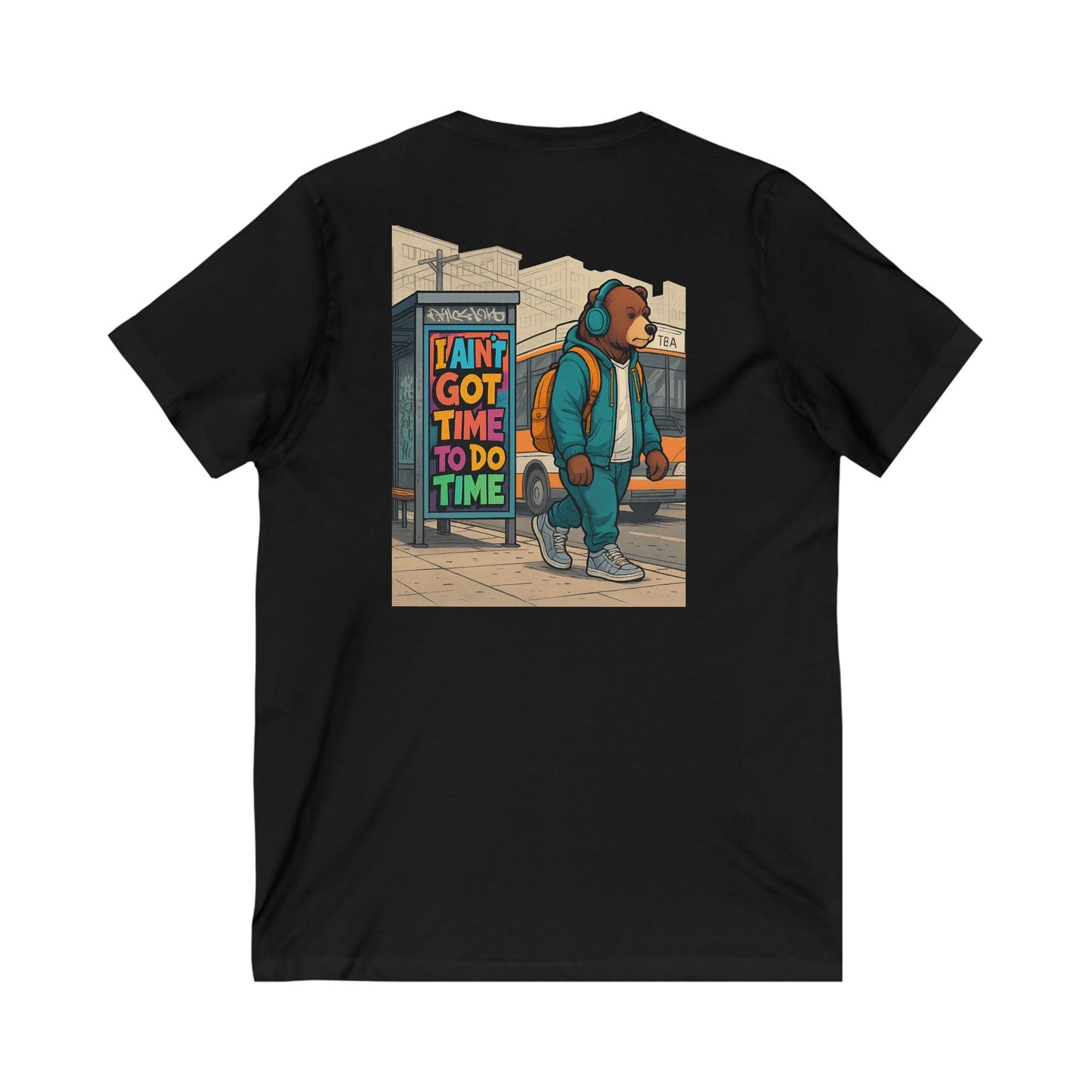 Yoonaverse Bear In City Men’s Tee – “I Ain’t Got No Time”