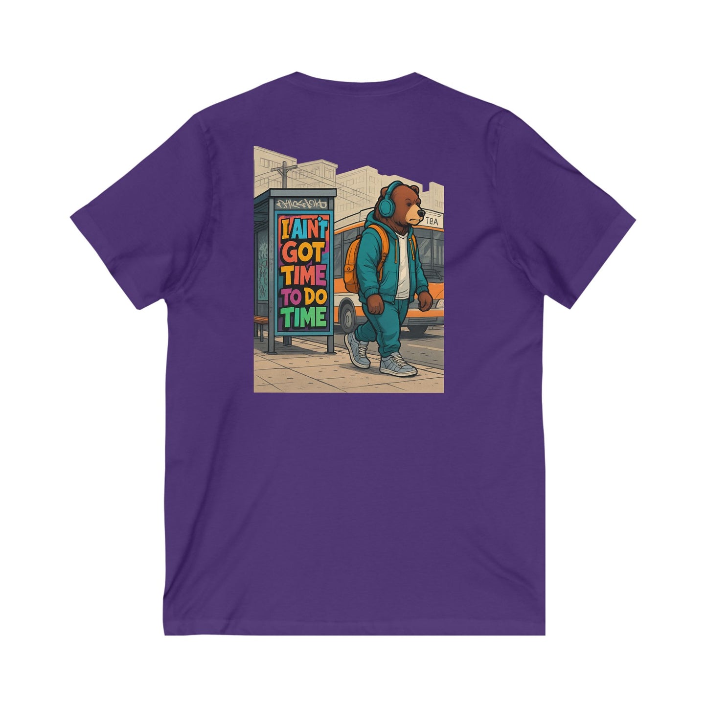 Yoonaverse Bear In City Men’s Tee – “I Ain’t Got No Time”