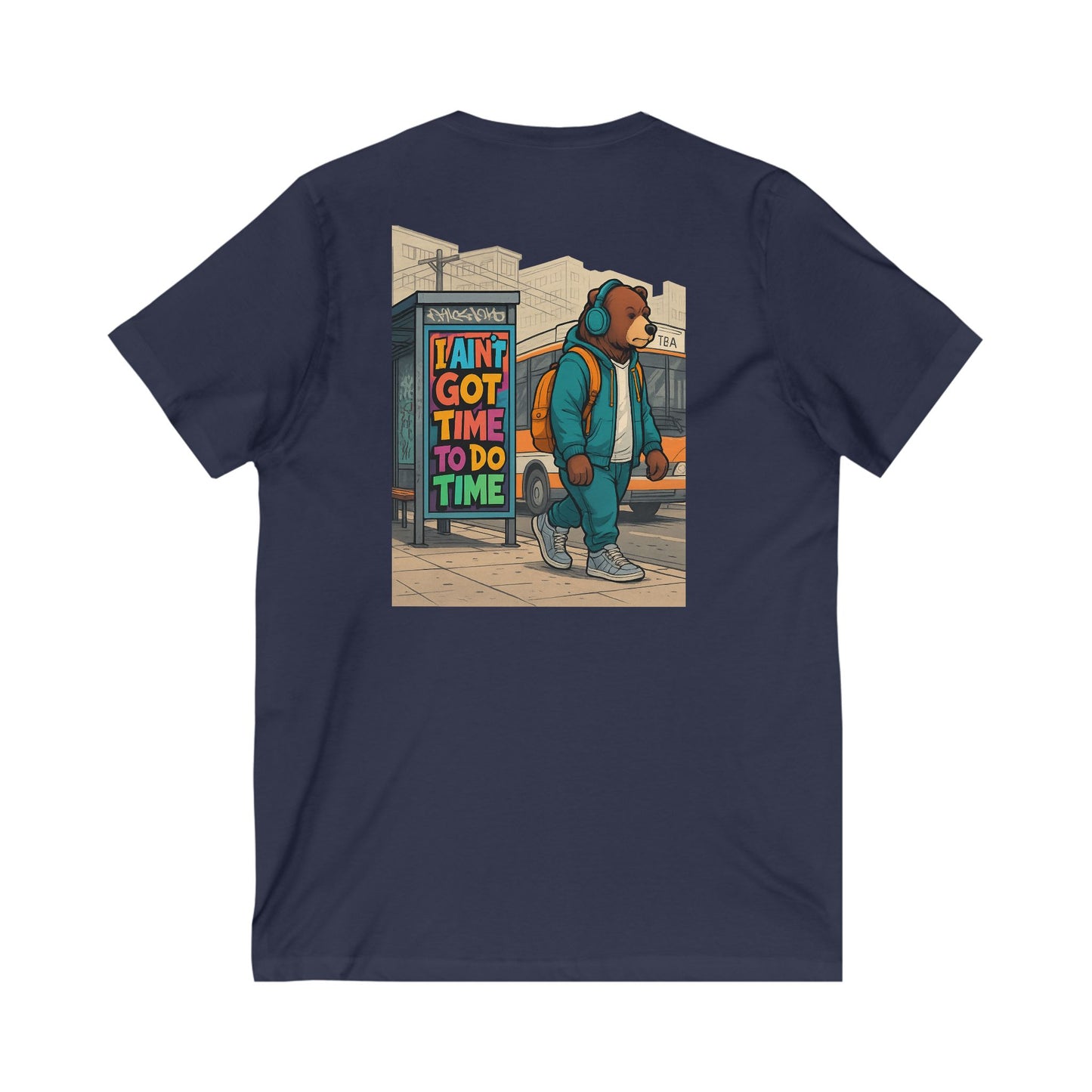 Yoonaverse Bear In City Men’s Tee – “I Ain’t Got No Time”