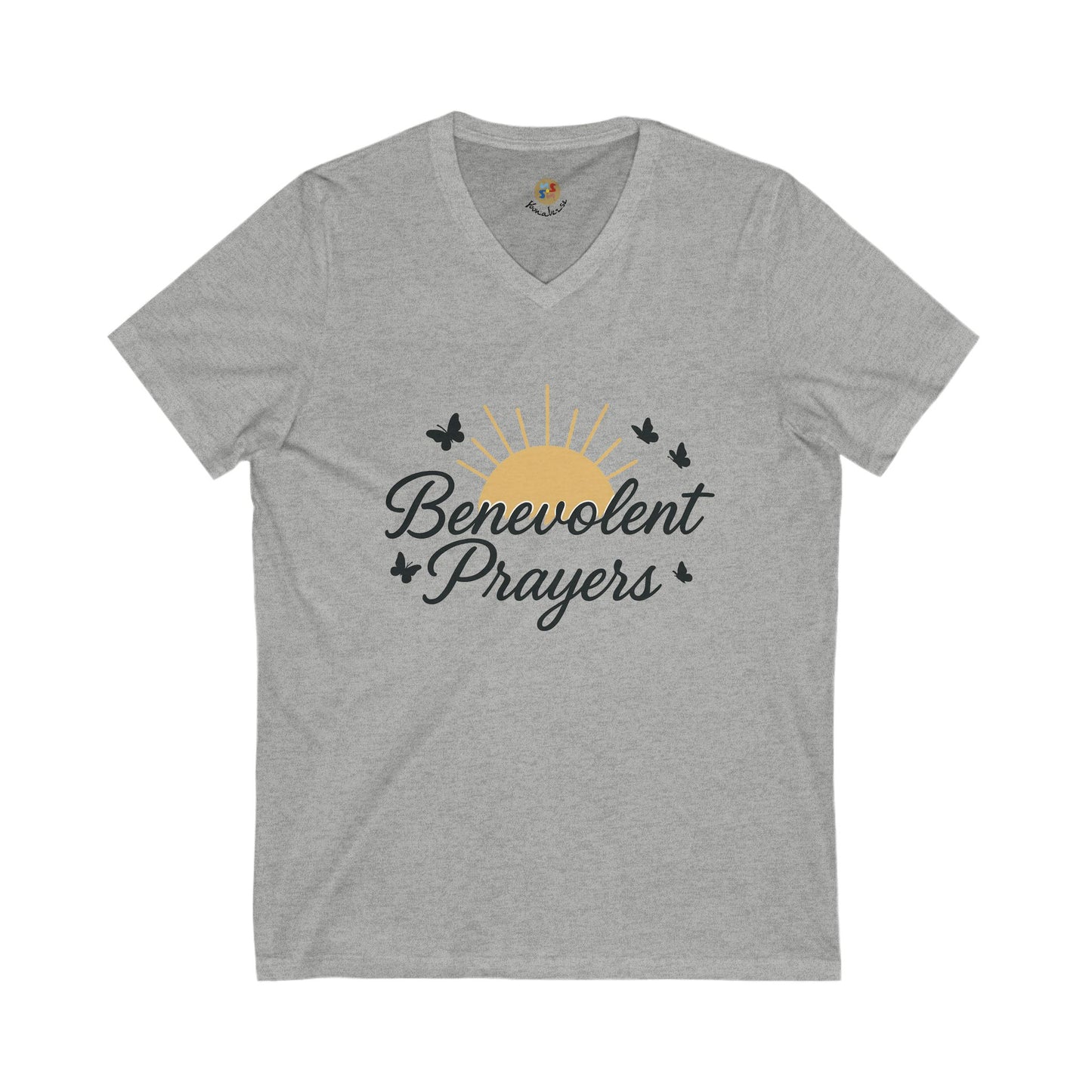 Benevolent Prayers™ Women’s V-Neck Tee – Rise in Light