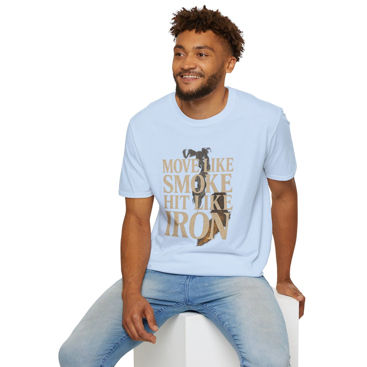 MOVE LIKE SMOKE, HIT LIKE IRON - Signature Cut Tee