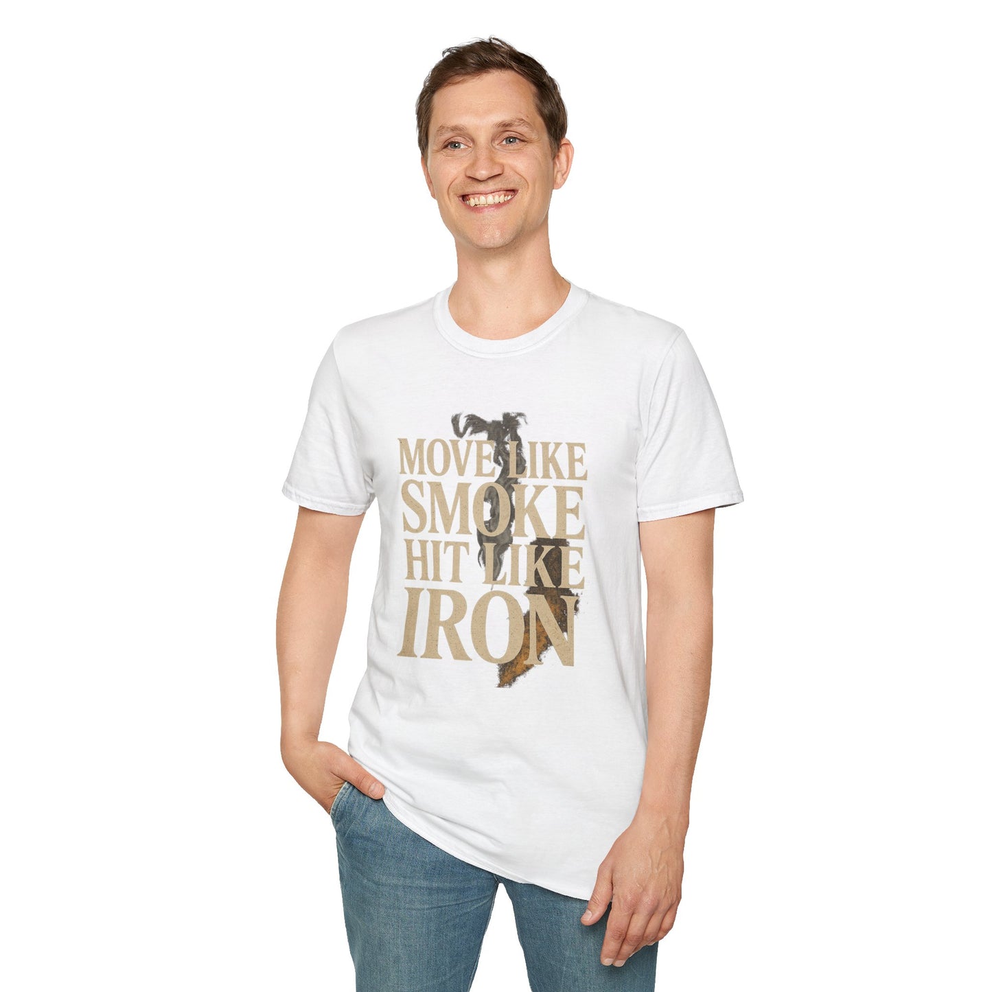 MOVE LIKE SMOKE, HIT LIKE IRON - Signature Cut Tee