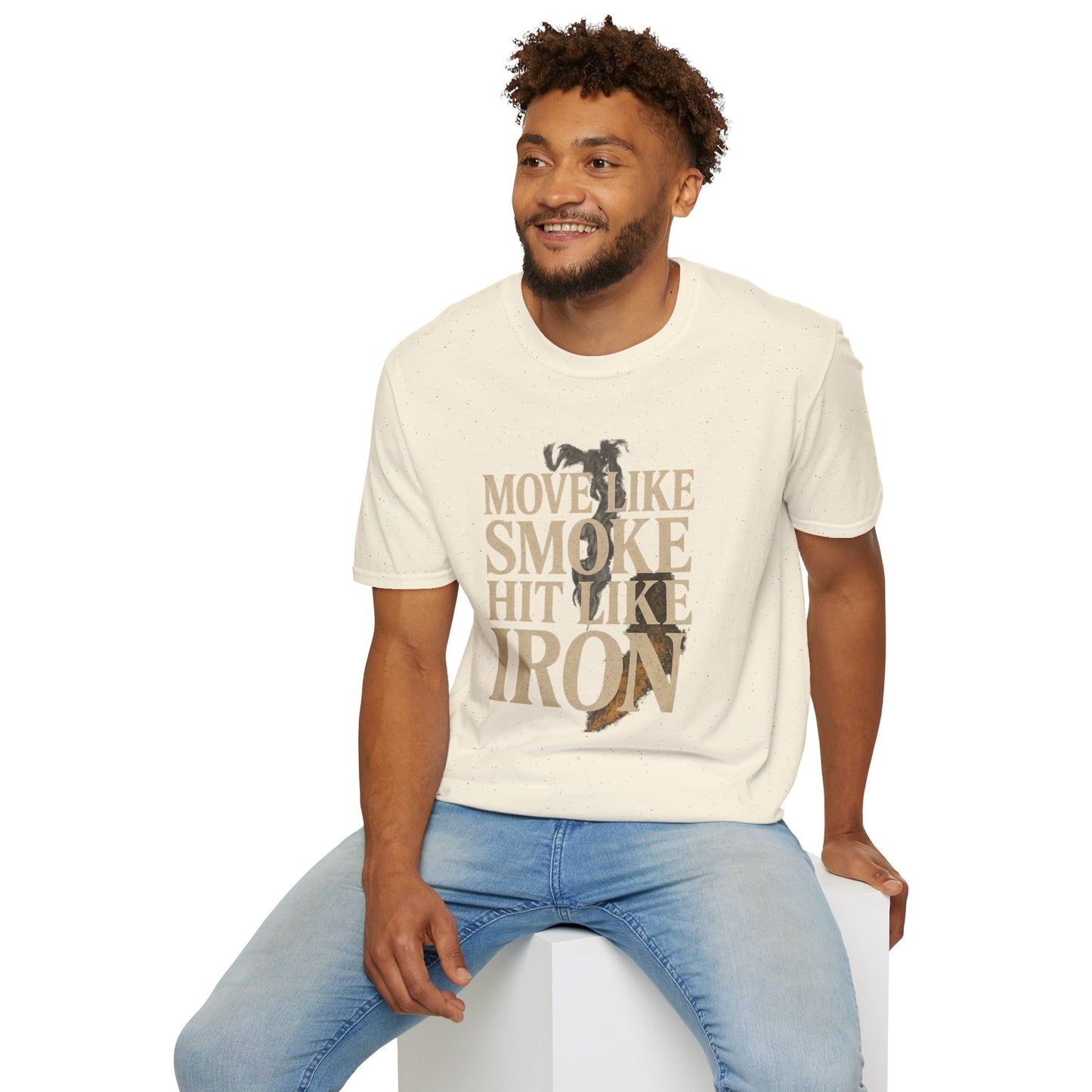 MOVE LIKE SMOKE, HIT LIKE IRON - Signature Cut Tee