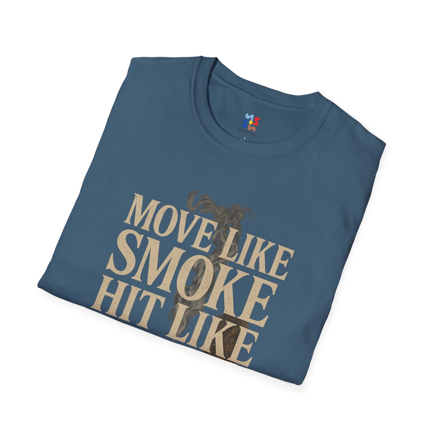 MOVE LIKE SMOKE, HIT LIKE IRON - Signature Cut Tee