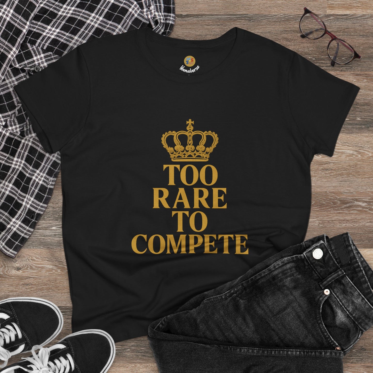 TOO RARE TO COMPETE — Signature Gold Tee