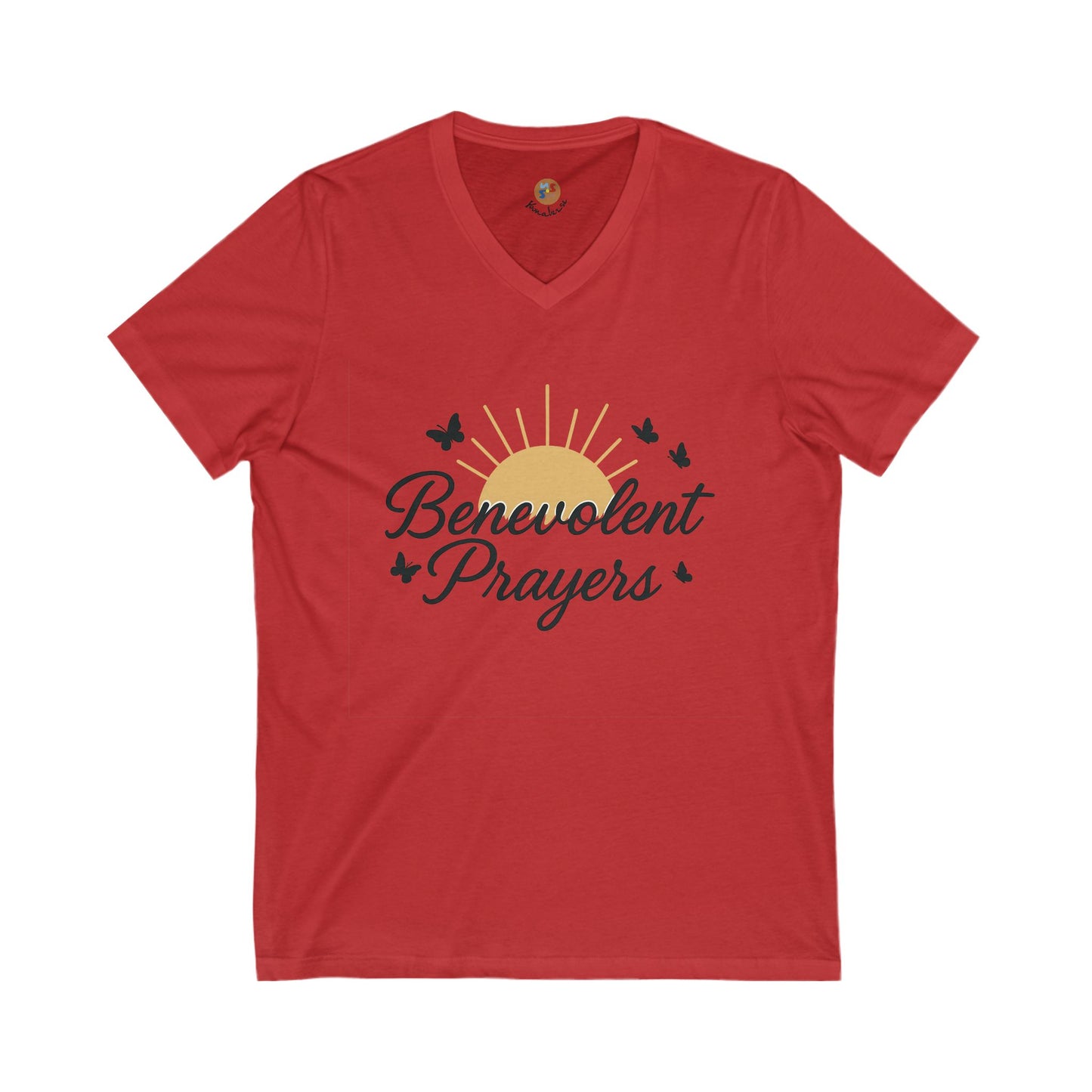 Benevolent Prayers™ Women’s V-Neck Tee – Rise in Light