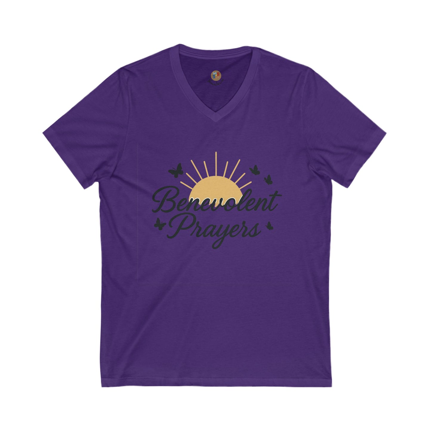 Benevolent Prayers™ Women’s V-Neck Tee – Rise in Light