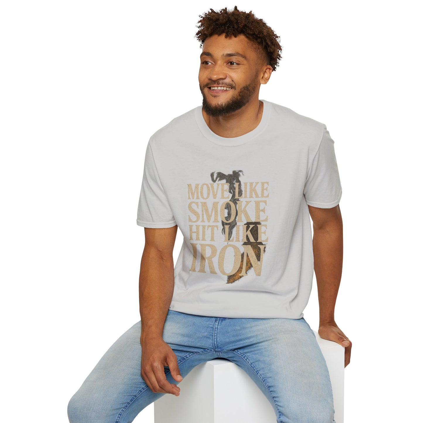 MOVE LIKE SMOKE, HIT LIKE IRON - Signature Cut Tee