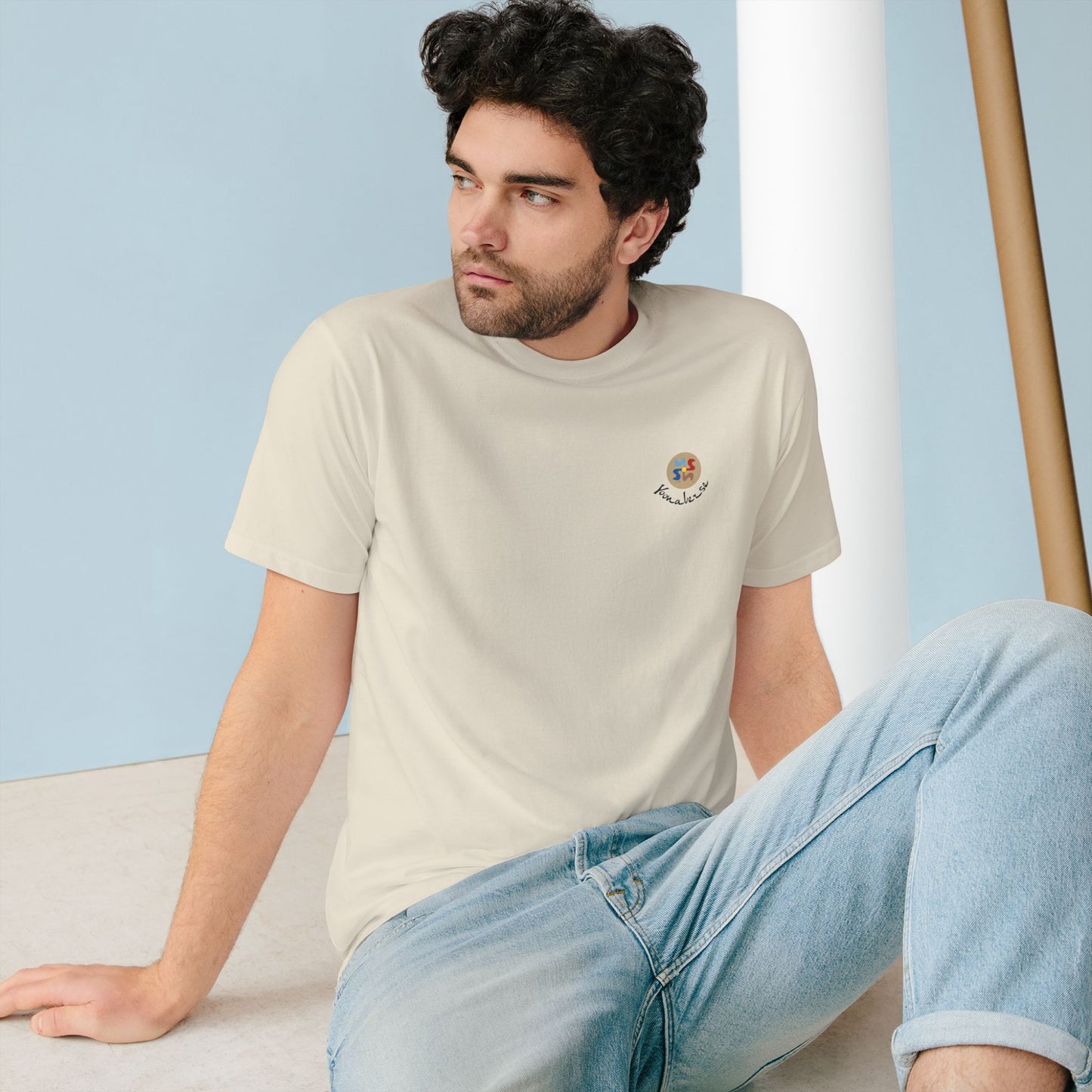 Yoonaverse Men's Benevolent Prayers™ Graffiti Back Tee – Sustainable Streetwear