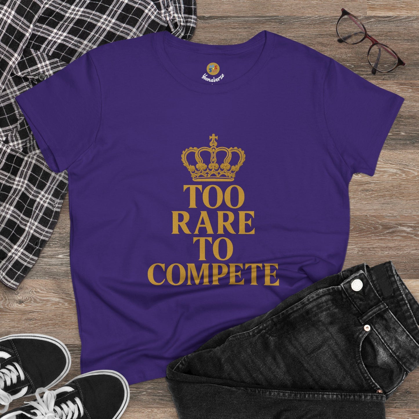 TOO RARE TO COMPETE — Signature Gold Tee