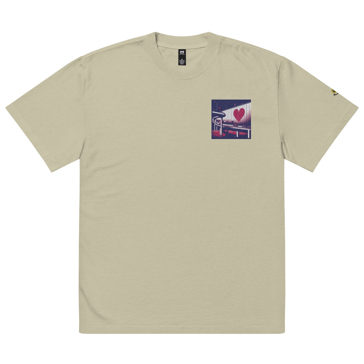 Love in the Air Oversized faded t-shirt Limited edition design