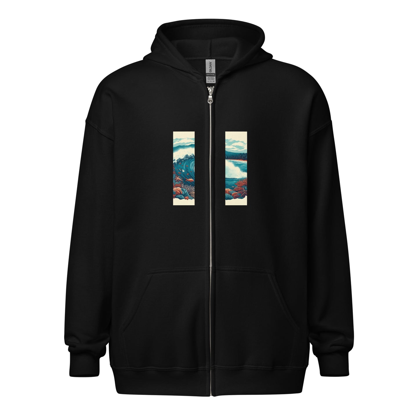 WAVE Unisex heavy blend zip hoodie Limited Edition Design