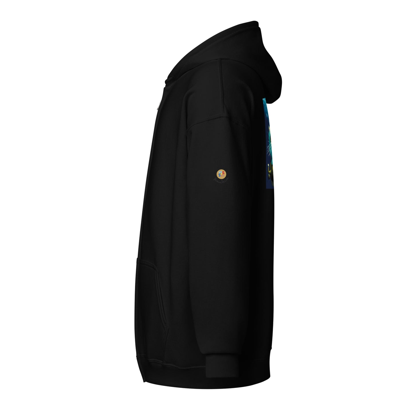 Submarine Cat Unisex heavy blend zip hoodie design