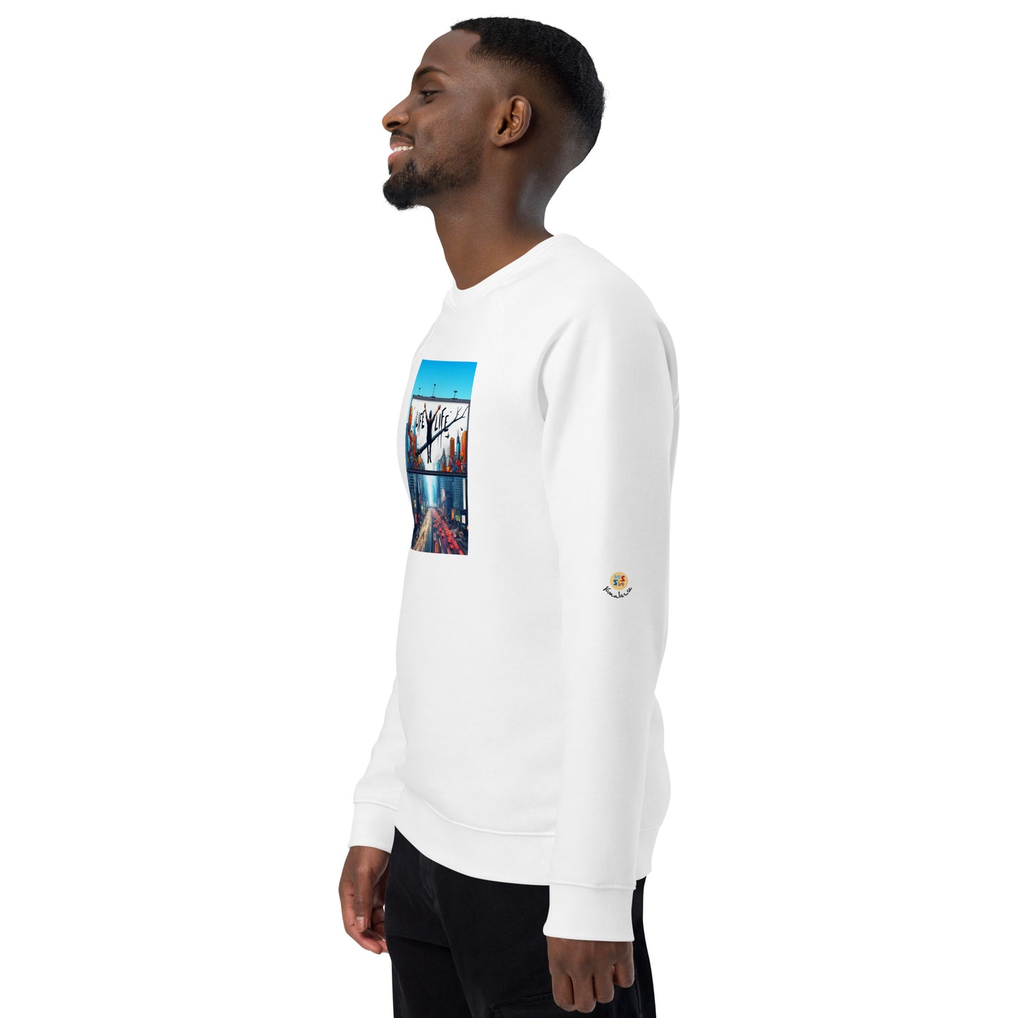 City LIFE Unisex organic raglan sweatshirt LIMITED EDITION Design